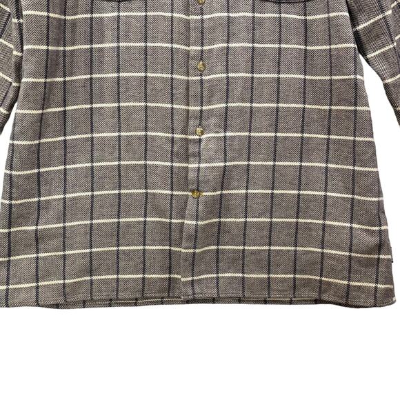 Barbour UK XL US L Gretna Check Shirt Tailored Fit Long Sleeve Cotton Flannel - Picture 8 of 15